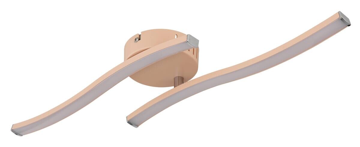 GLOBO LED-Deckenleuchte pfirsich Opal Kunststoff B/H/T: ca. 10x7,2x51,5 cm 1 Brennstellen
