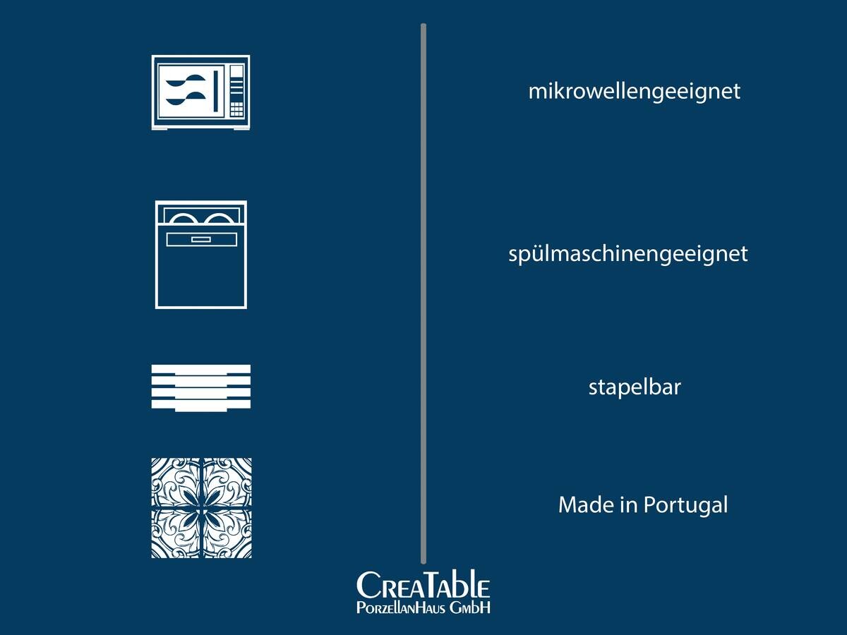 CreaTable Kombiservice Primavera pastell Steinzeug 16 tlg.