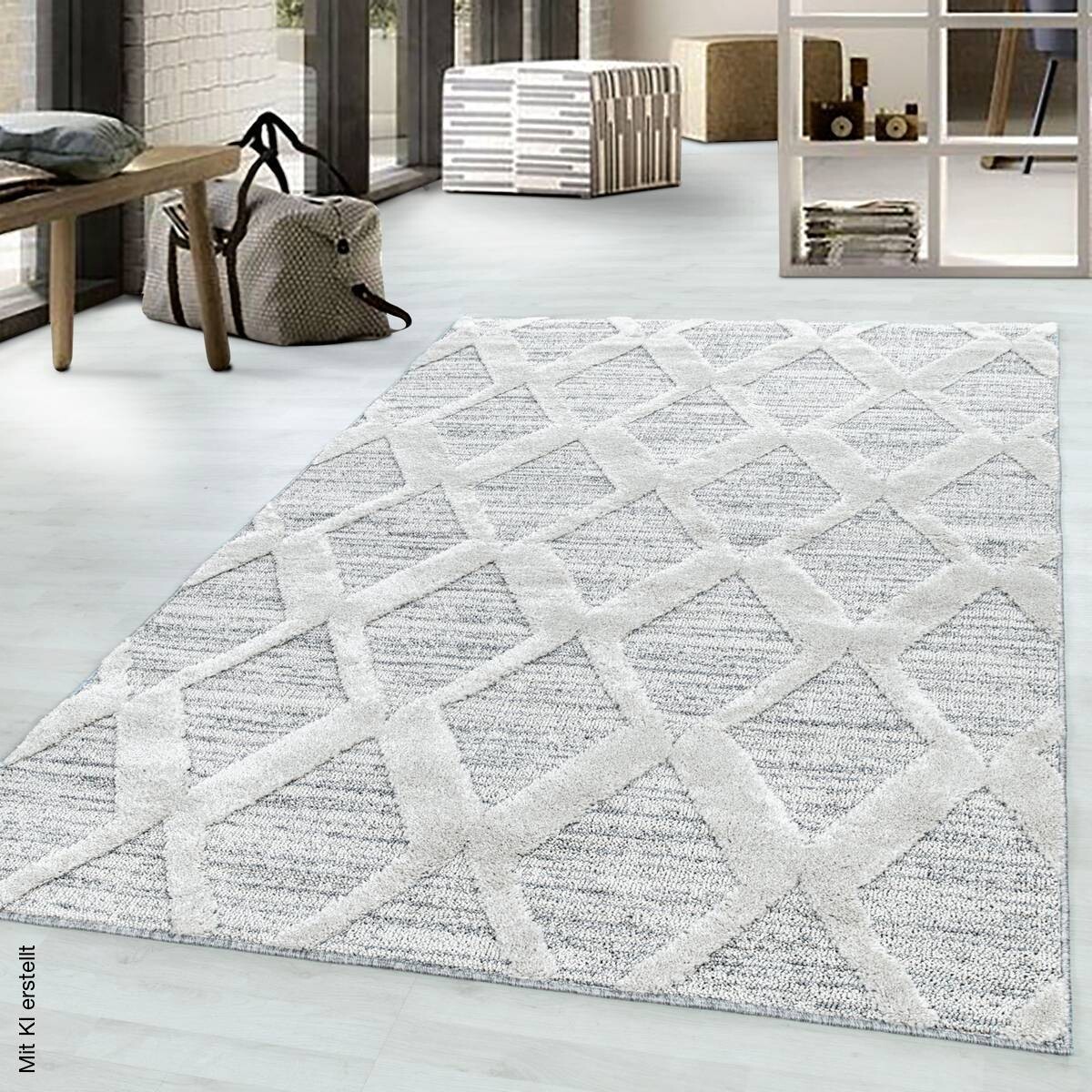 Ayyildiz Teppich PISA grau B/L: ca. 160x230 cm
