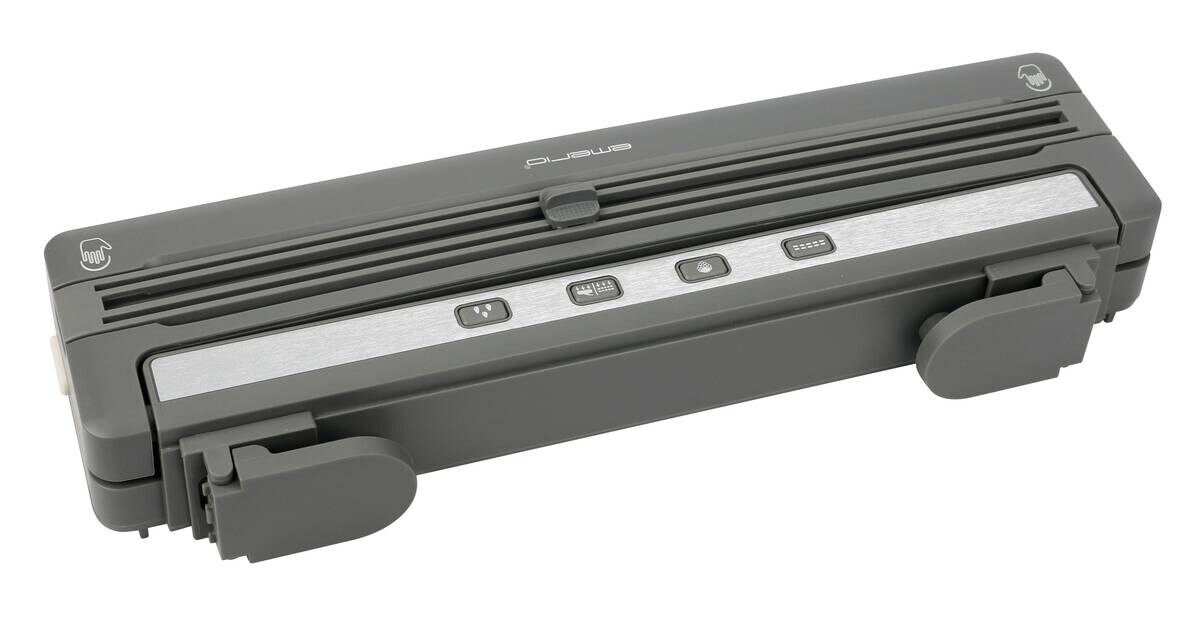 Emerio Vakuumierer VS-130802 grau Kunststoff B/H/T: ca. 37,2x6,2x9,7 cm ca. 120 W