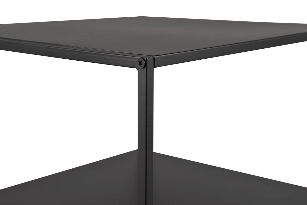 Beistelltisch Chloe schwarz lackiert Metall B/H/T: ca. 40x51x45 cm