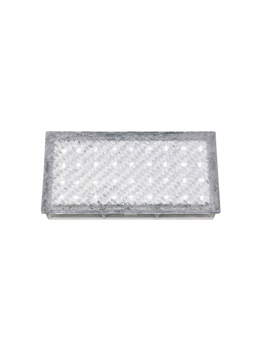 LED-Außenbodeneinbauleuchte klar weiß B/H/L: ca. 10x7,4x20 cm