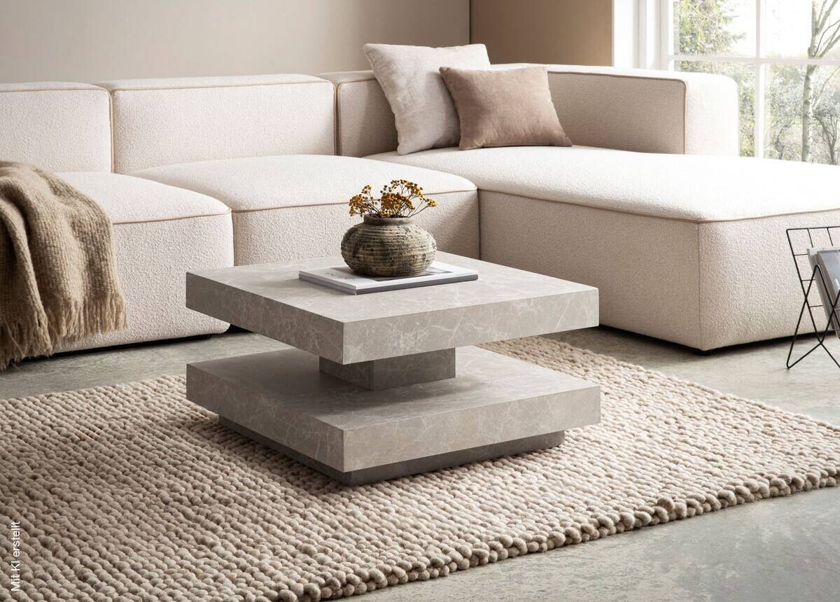 Couchtisch sand B/H/T: ca. 60x34x60 cm