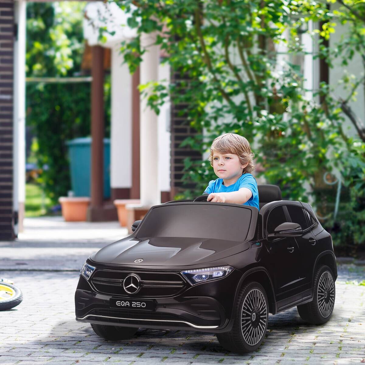 HOMCOM Kinderauto schwarz B/H/L: ca. 69x111,5x52,5 cm
