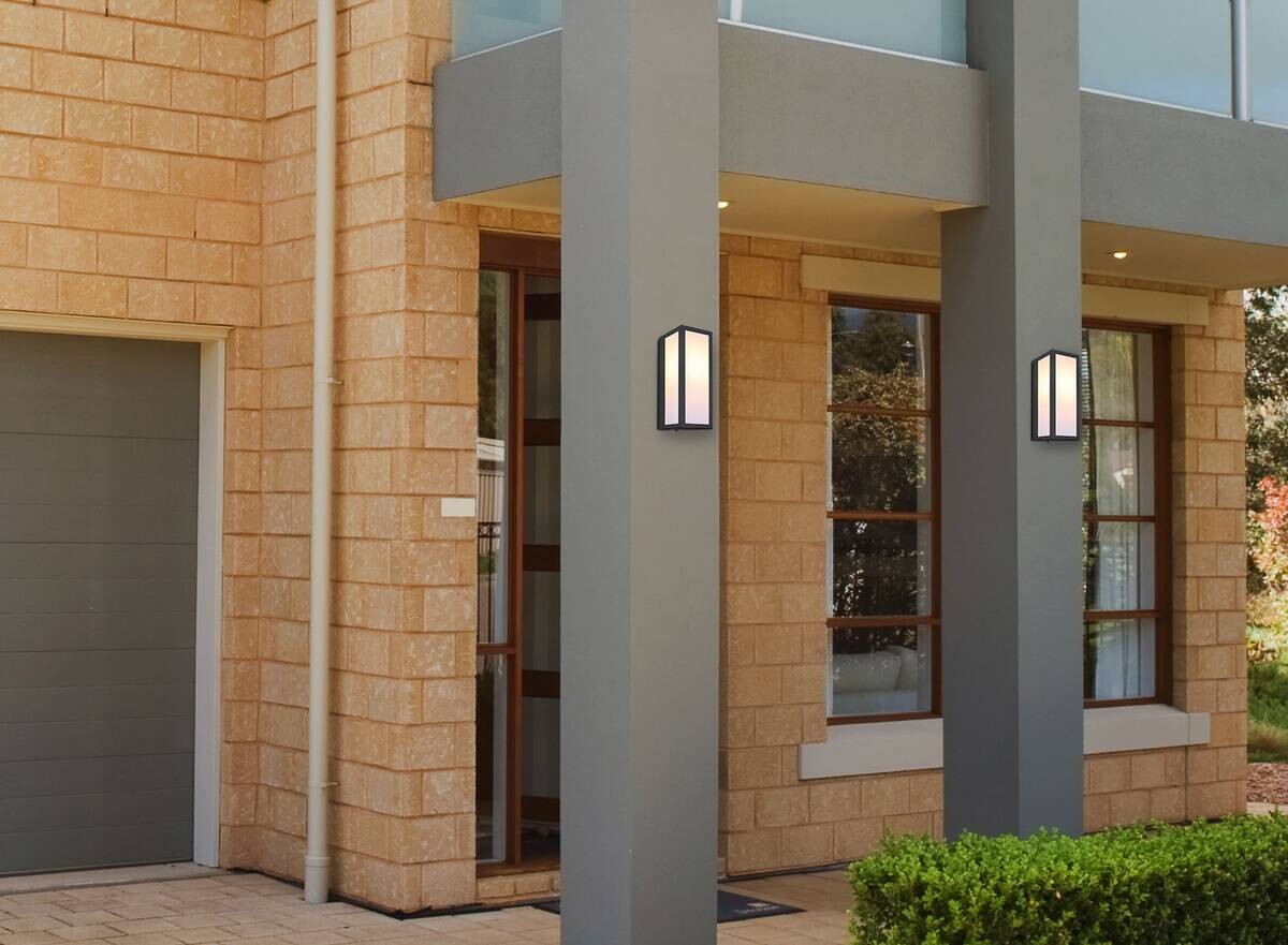 Außenleuchte schwarz B/H/L: ca. 14x35x16 cm