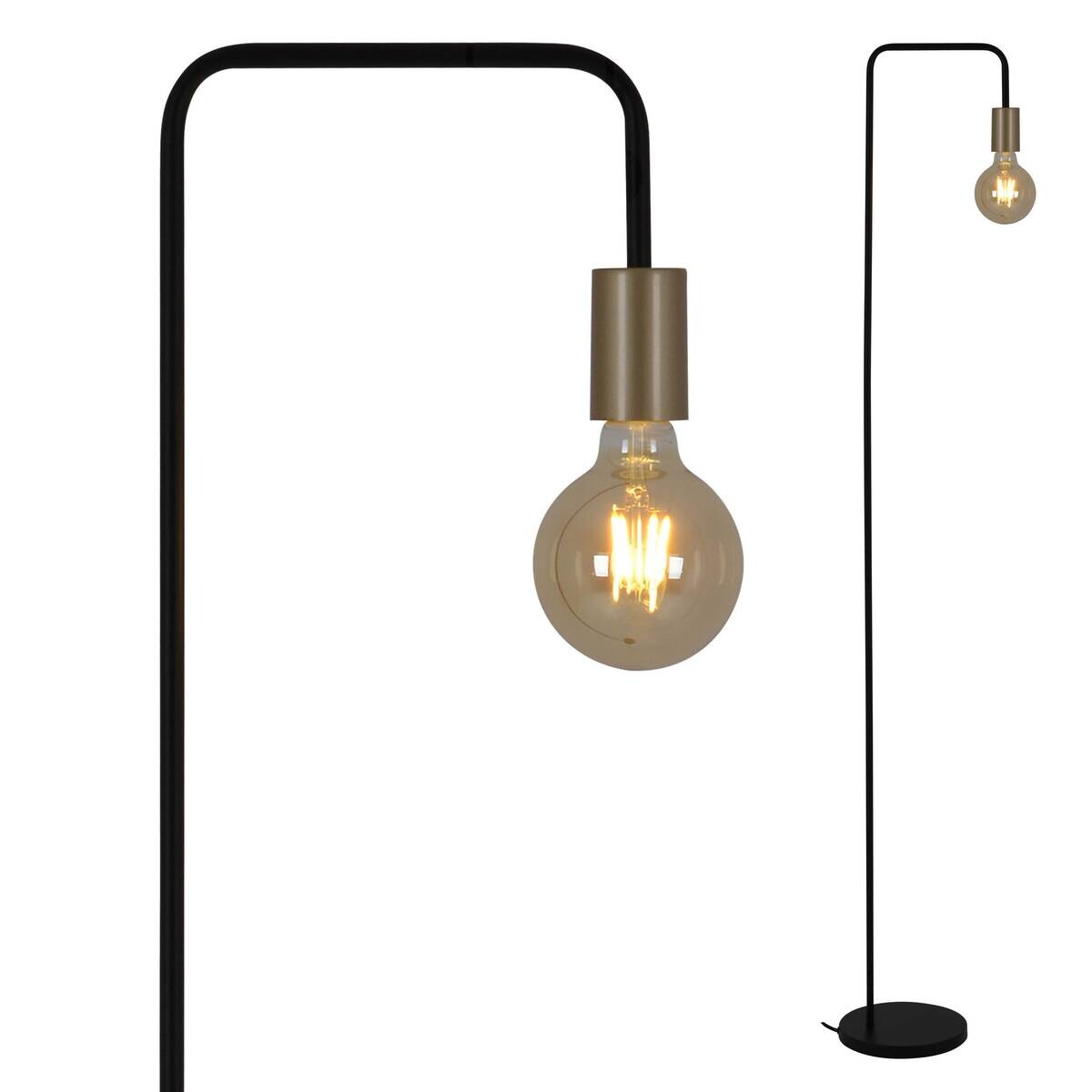 Näve Leuchten Stehlampe 2097222 schwarz Kunststoff Metall B/H/T: ca. 20,5x150x20,5 cm 1 Brennstellen