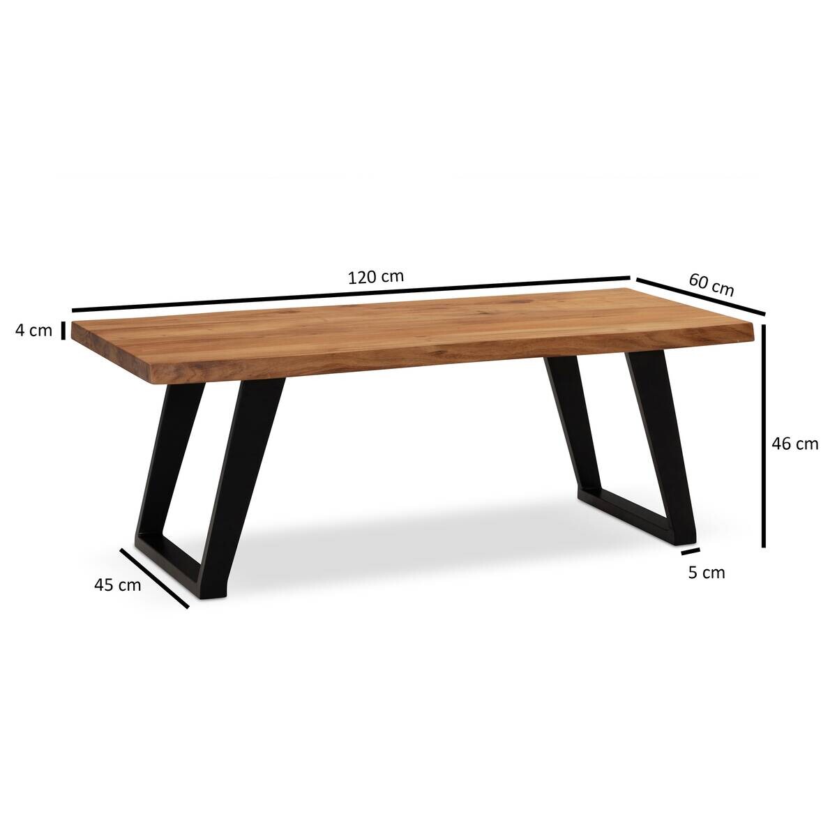 Couchtisch B/H/T: ca. 120x46x60 cm