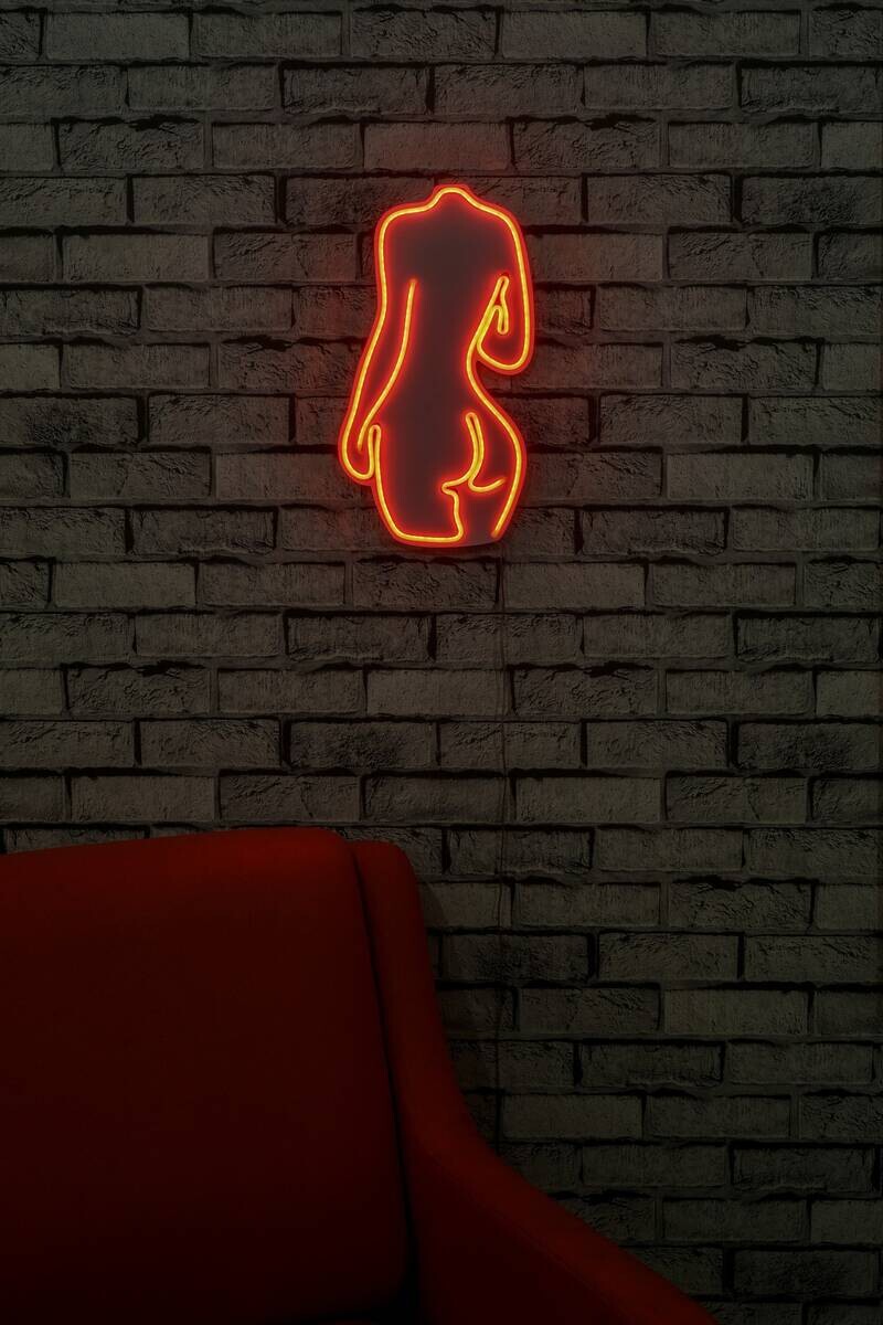 Opviq LED-Wandleuchte rot PVC B/H/T/L: ca. 22x42x2x22 cm