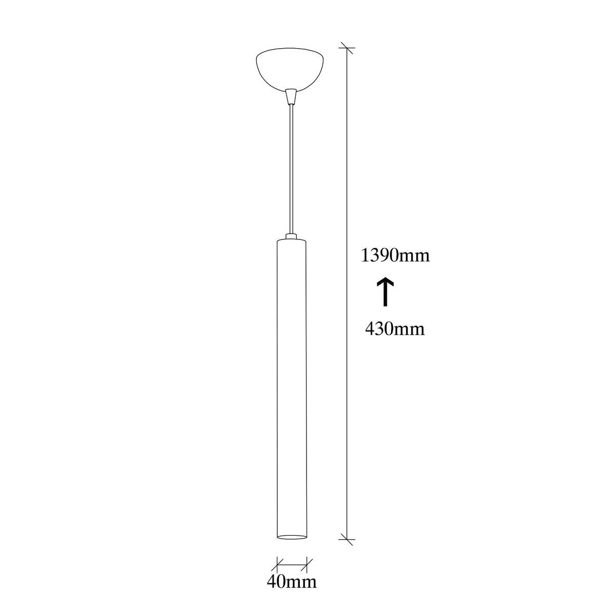 Opviq Pendelleuchte silber B/H/T: ca. 4x139x4 cm E27 1 Brennstellen