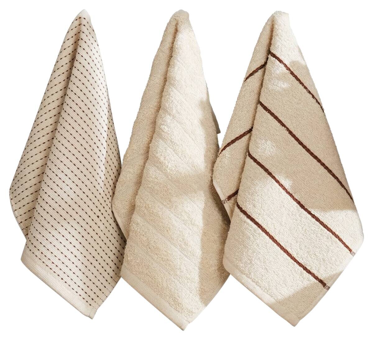 Mijolnir Frottier-Set beige 100% Baumwolle B/L: ca. 30x50 cm