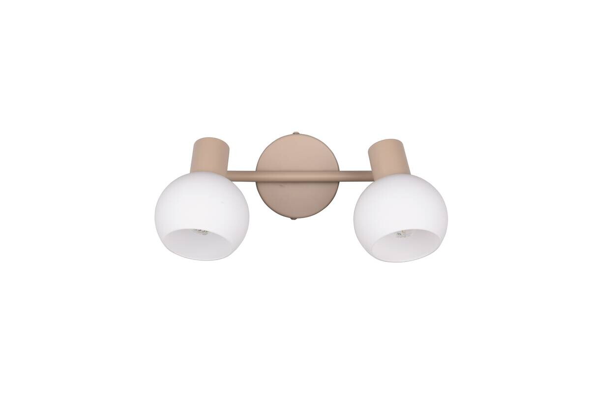 Reality Spots Boba beige Metall B/H/L: ca. 25x18,5x10 cm E14 2 Brennstellen