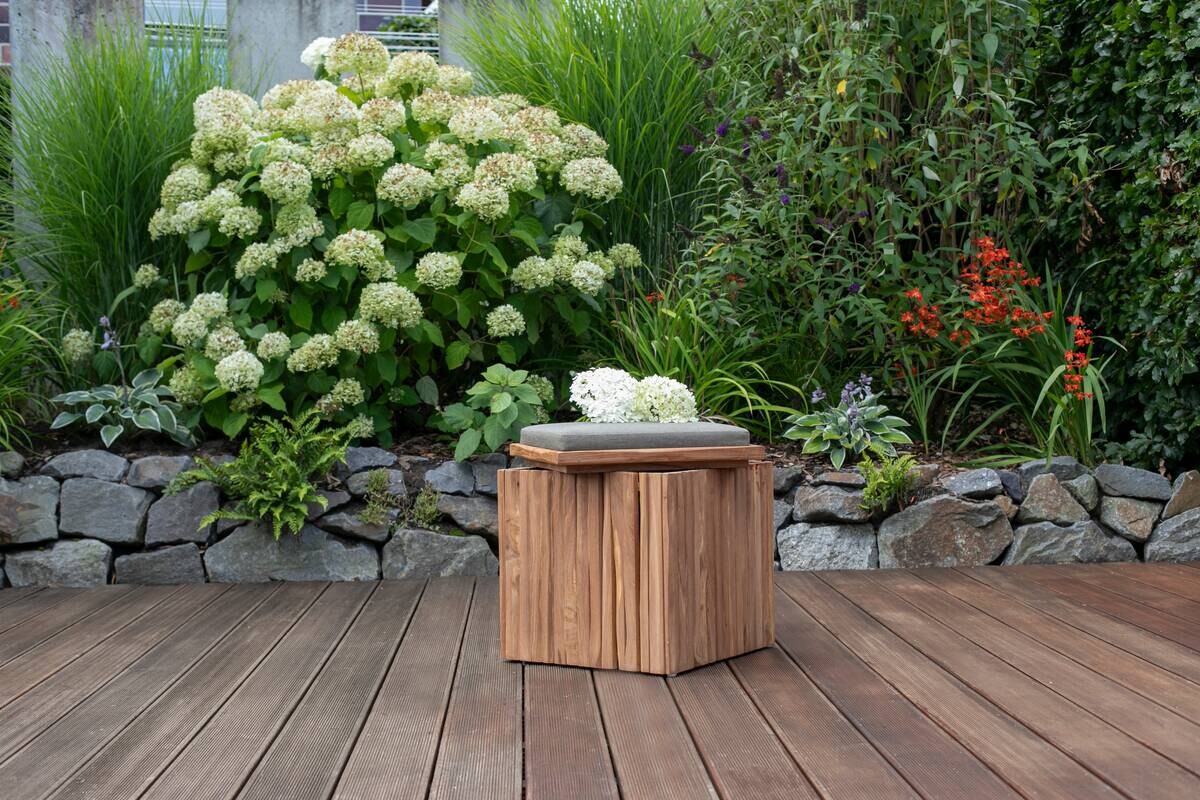 deVries Schatulle teak Teakholz B/H/L: ca. 45x50x45 cm