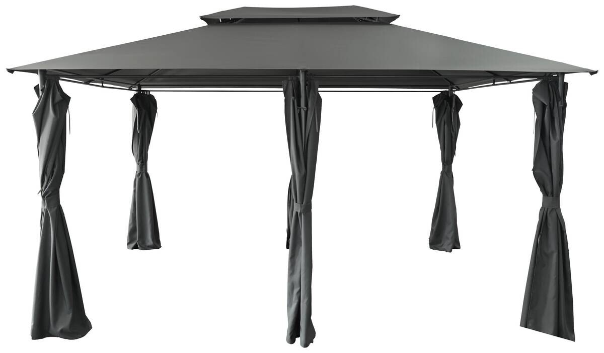POCOline Pavillon schwarz Stahl B/L: ca. 400x300 cm