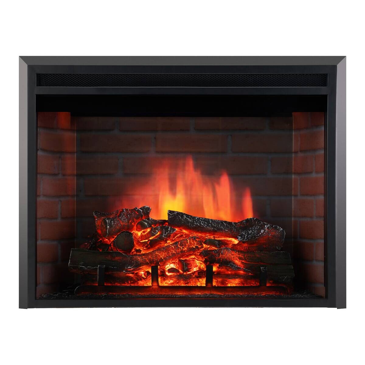 KAMINIO Elektrischer-Kamin LUCA schwarz Metall B/H/T: ca. 76x58,5x22,5 cm ca. 1800 W