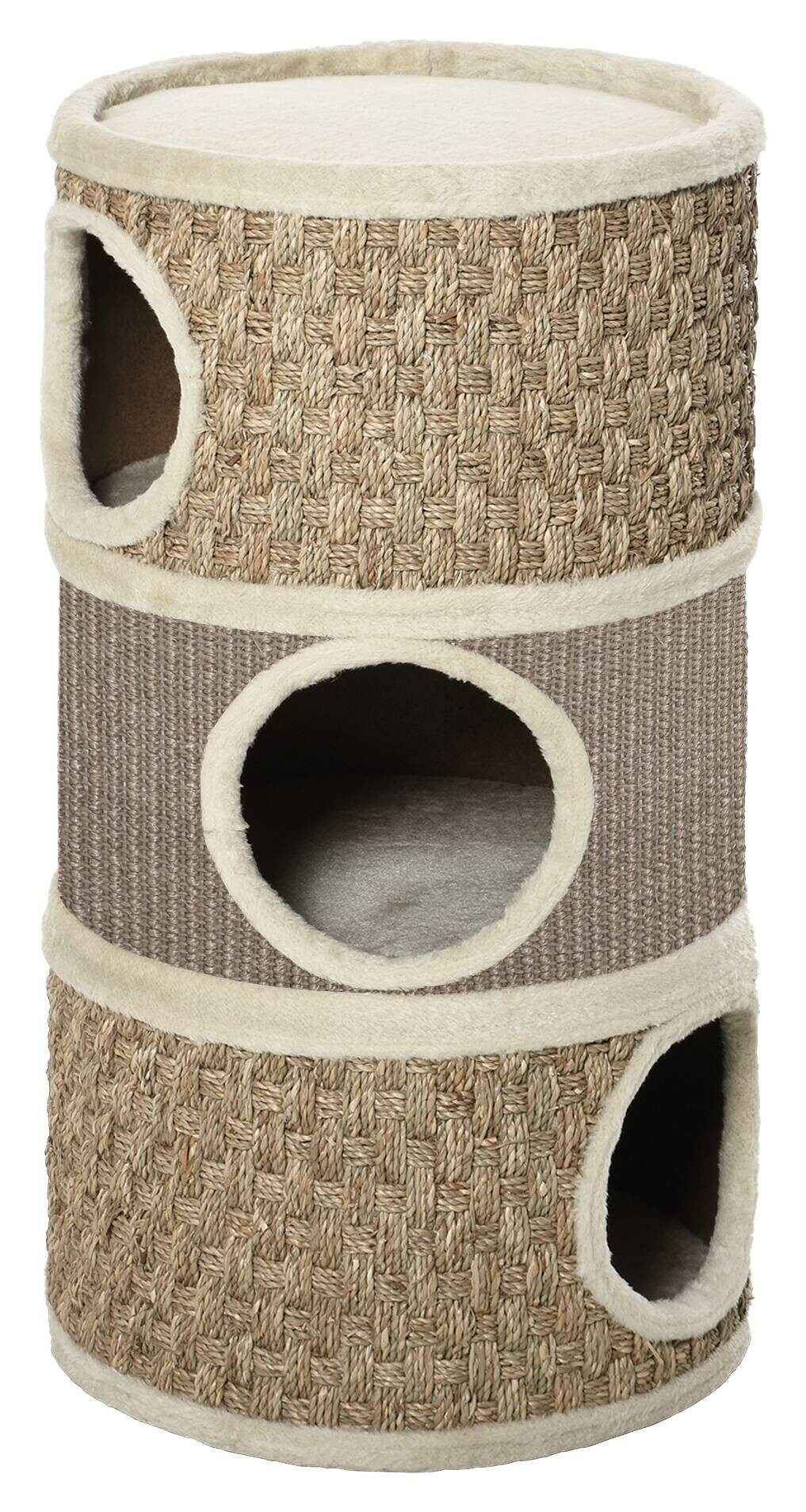 PawHut Tier-Zubehör braun Edelstahl B/H/L: ca. 37,5x37,5x70 cm