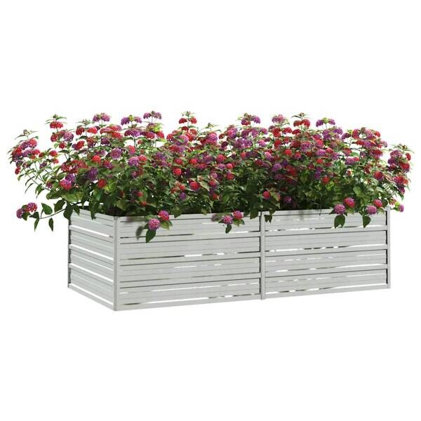 Garten-Hochbeet silber Stahl B/H/L: ca. 80x45x160 cm