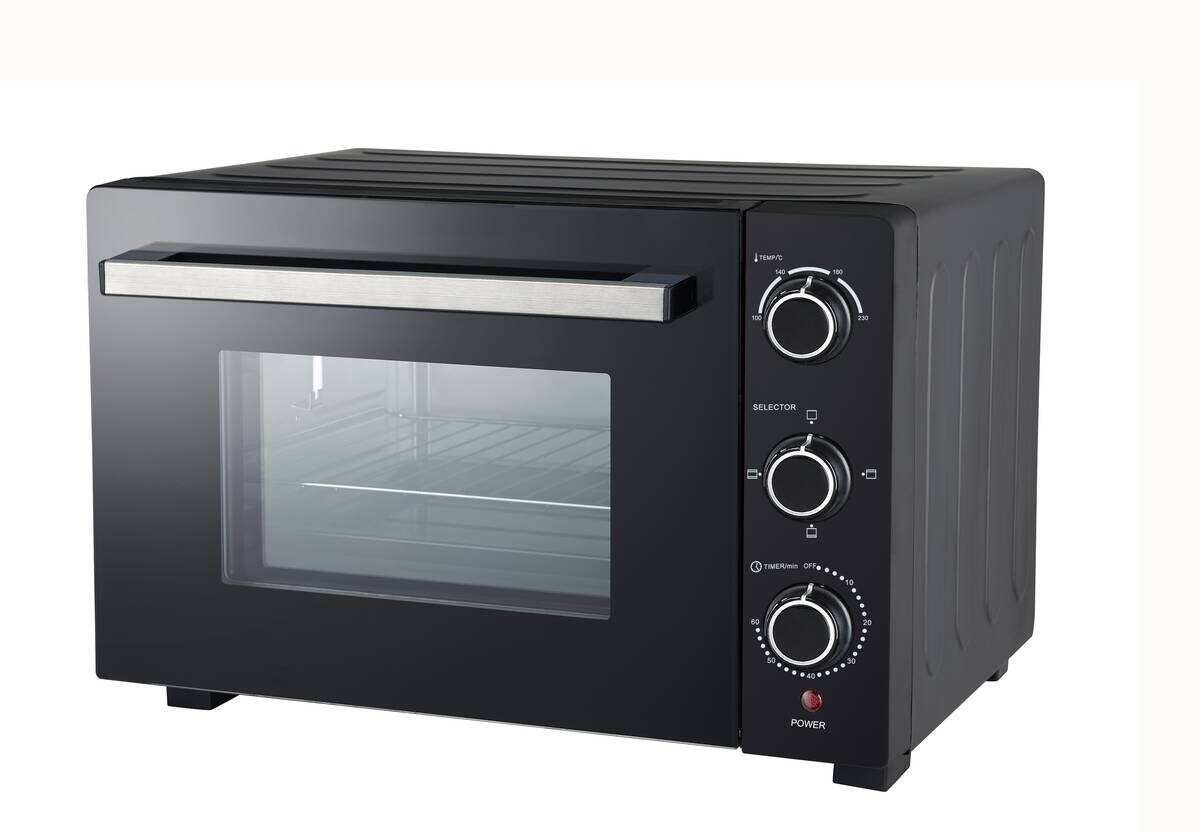 POCOline Mini-Backofen silber Metall B/H/L: ca. 42,6x33,7x51,1 cm