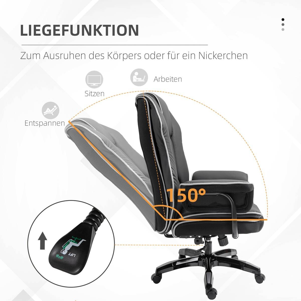Drehstuhl 921-349 schwarz