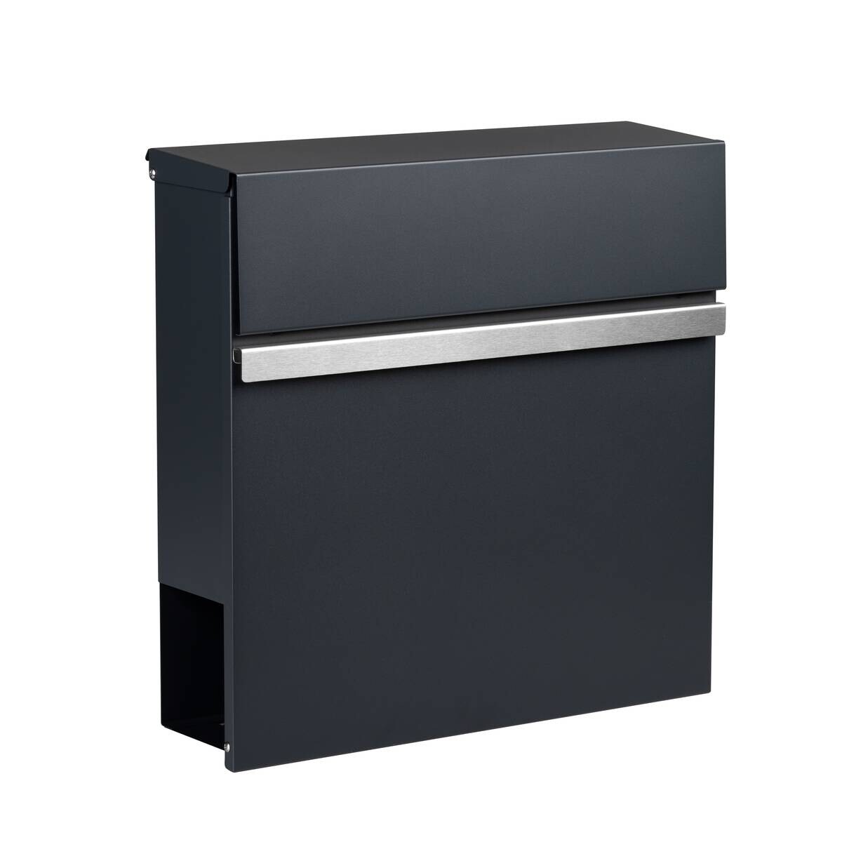 Briefkasten silber B/H/L: ca. 15,5x42x42,5 cm