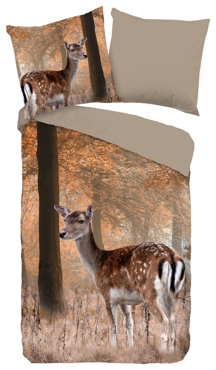 Baumwoll Bettwäsche Gavin braun Baumwolle B/L: ca. 135x200 cm