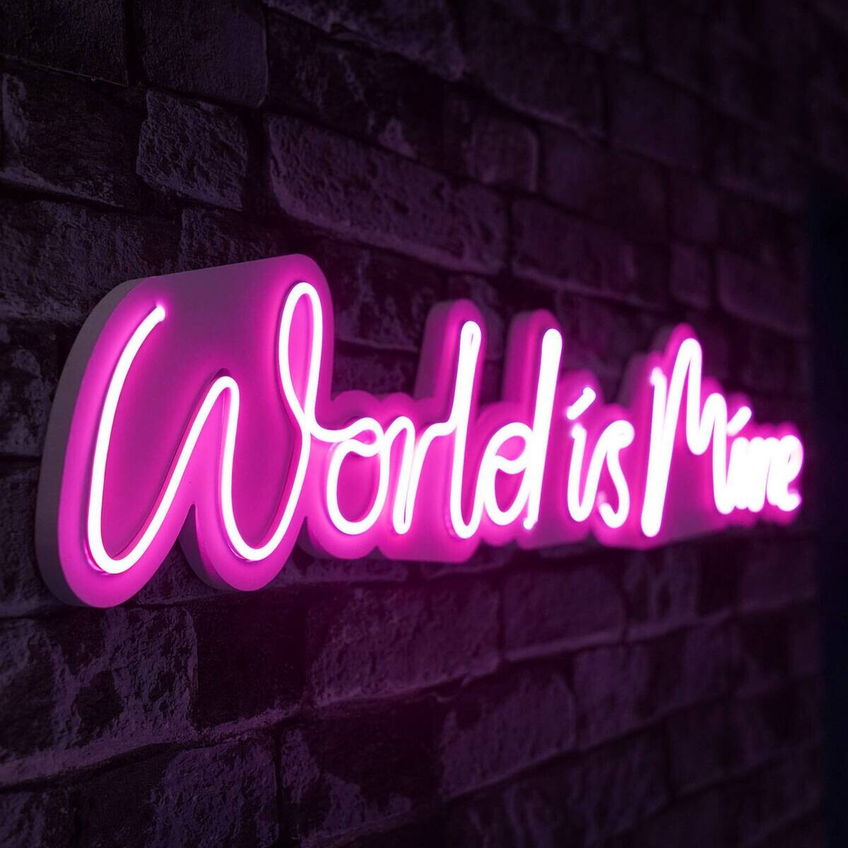 Opviq LED-Wandleuchte rosa PVC B/H/T/L: ca. 78x16x2x78 cm