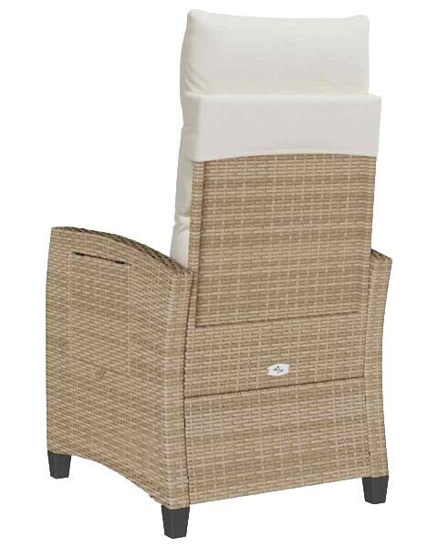 vidaXL Gartensessel beige Polyester B/H/L: ca. 58x94x65 cm