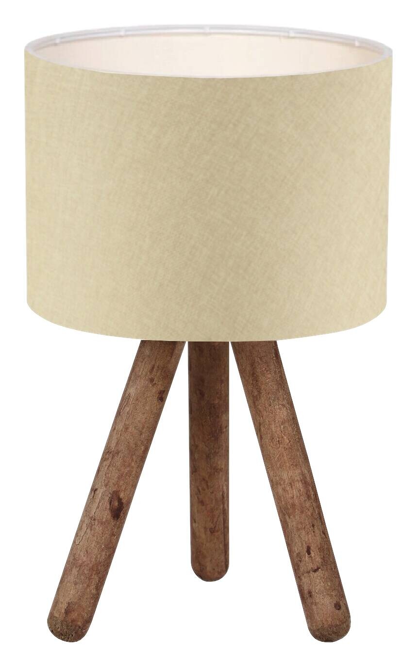 Opviq Tischleuchte AYD-2940 beige Stoff B/H/T/L/D: ca. 19x32x19x19x19 cm E27 1 Brennstellen