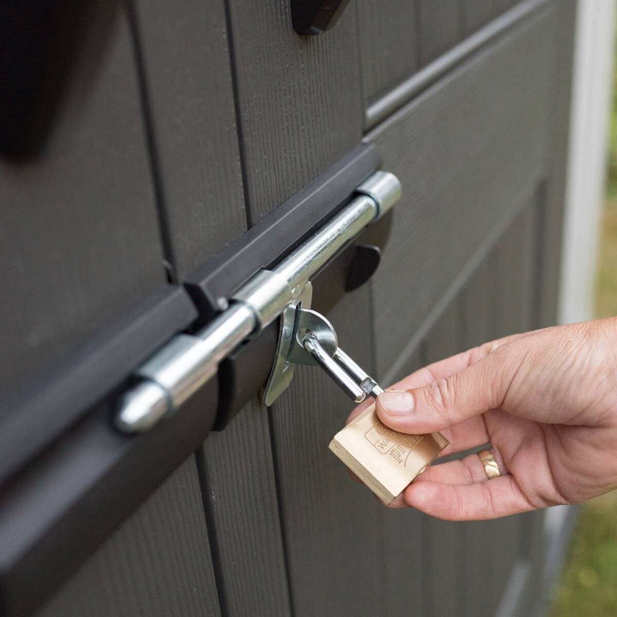 Lifetime Gartenhaus Terra grau B/H/L: ca. 213x228x356 cm