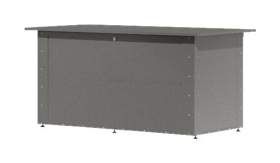 Karibu Metallbox Kailua 1 grau Metall B/H/T: ca. 134x71x62 cm