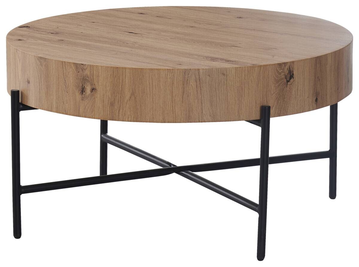 Couchtisch Antonia Eiche Artisan Nachbildung H/D: ca. 42x80 cm