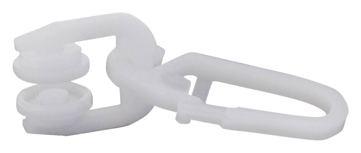 ondeco Rollringe für T-Schiene weiß Kunststoff