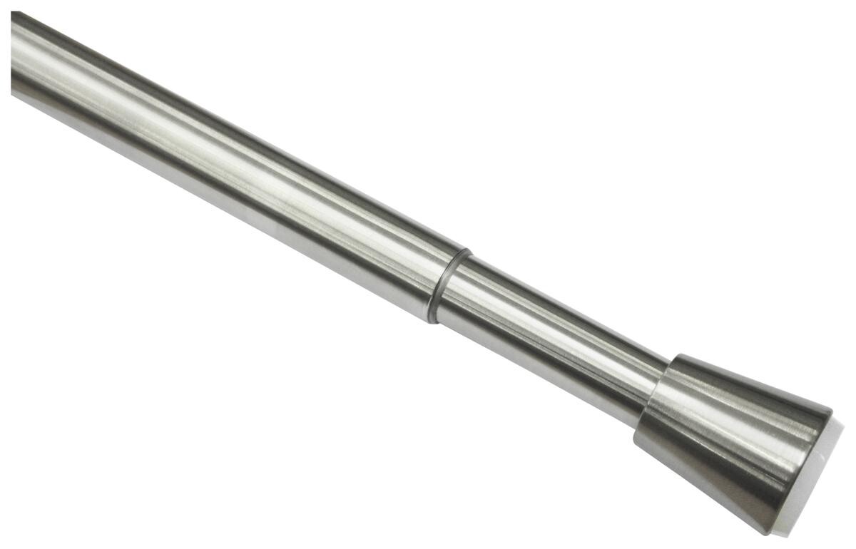 Boviva Spannstange Edelstahloptik Metall D: ca. 2,6 cm ausziehbar von ca. 64 bis 100 cm 1.0 Läufe