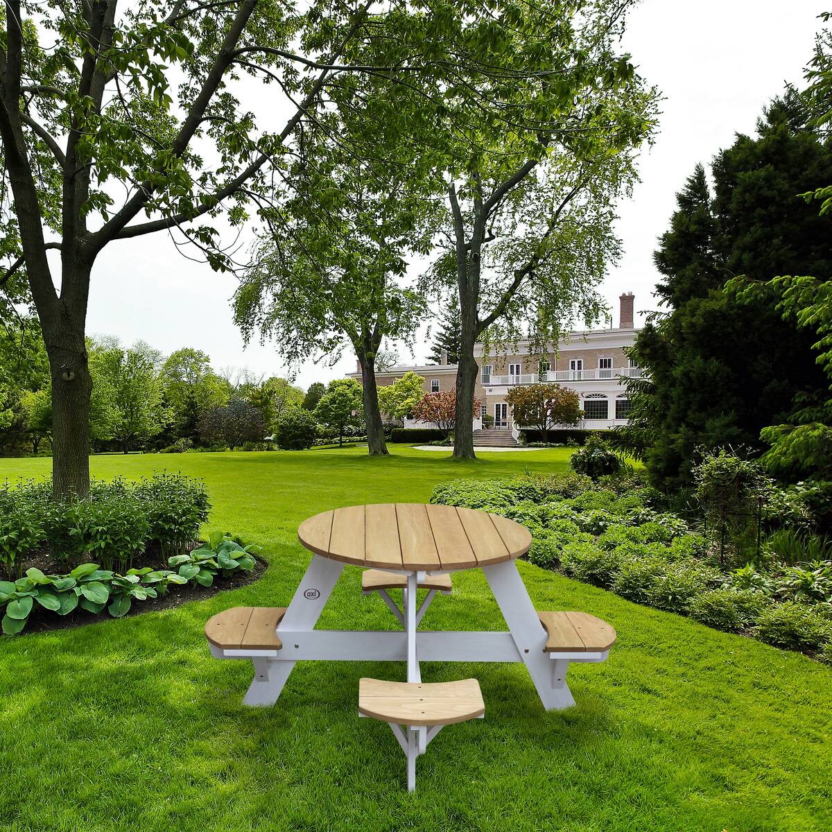 AXI Picknicktisch UFO braun B/H/L: ca. 120x56x120 cm