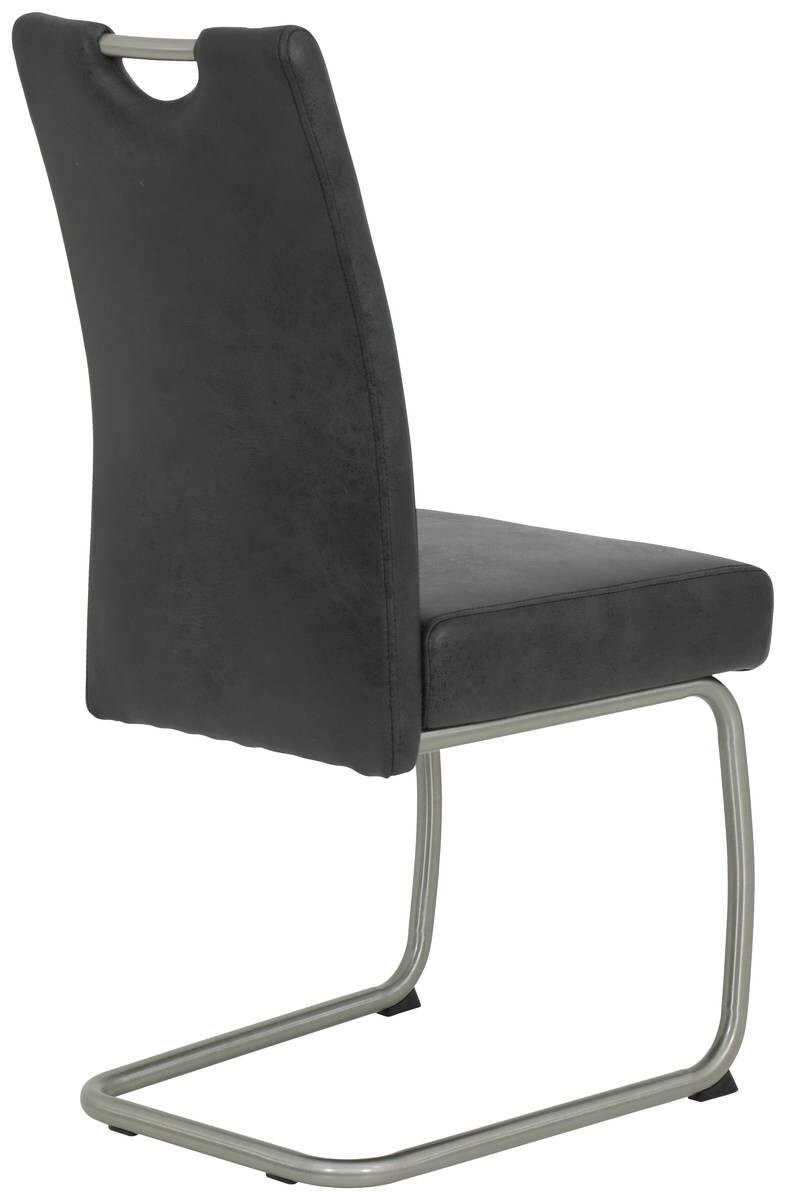 Schwingstuhl Sophia 4er Set anthrazit Vintage Microfaser B/H/T: ca. 43x99x58 cm