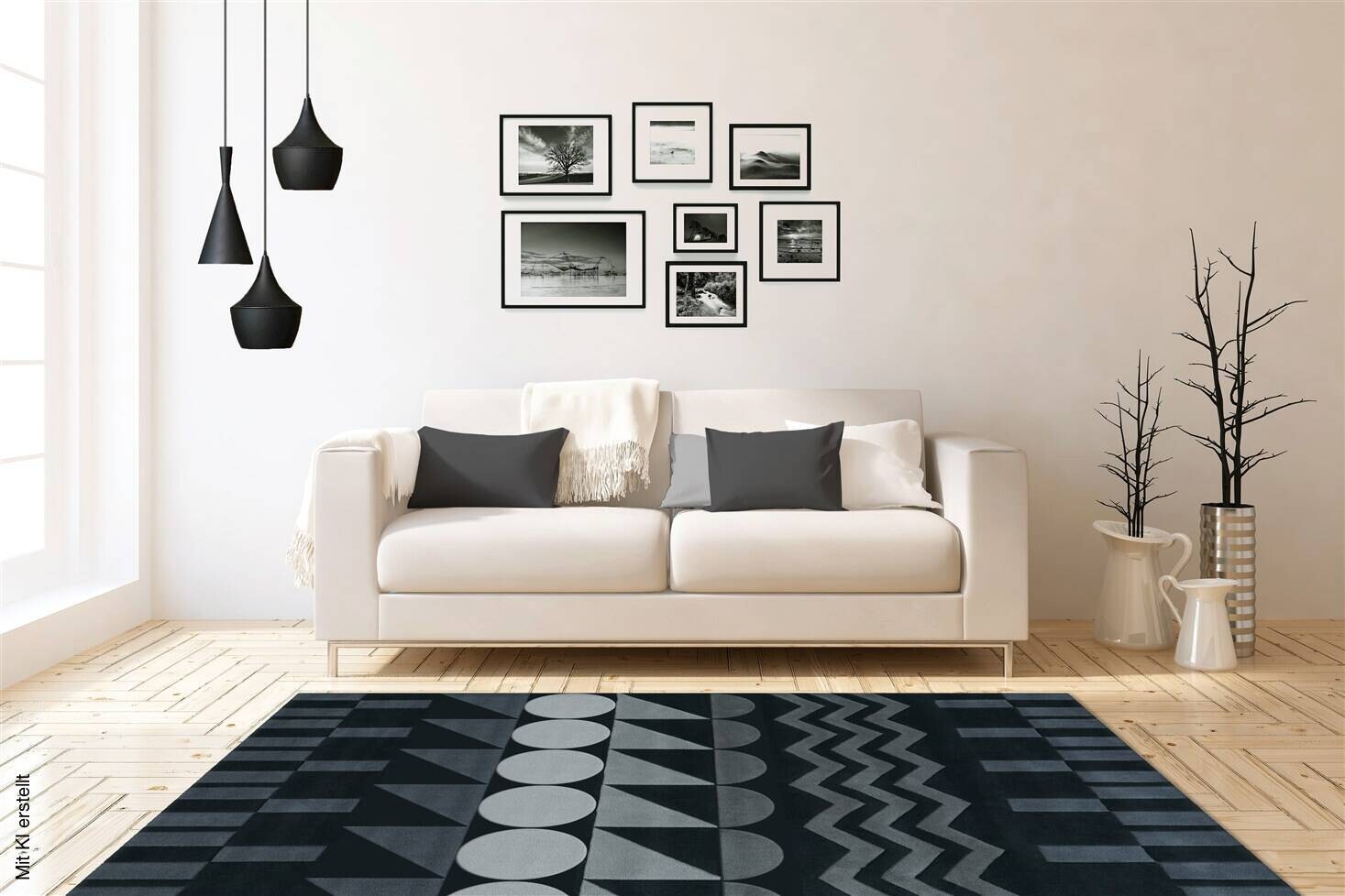 Arte Espina Kurzflorteppich Spirit 3120 anthrazit B/L: ca. 70x140 cm