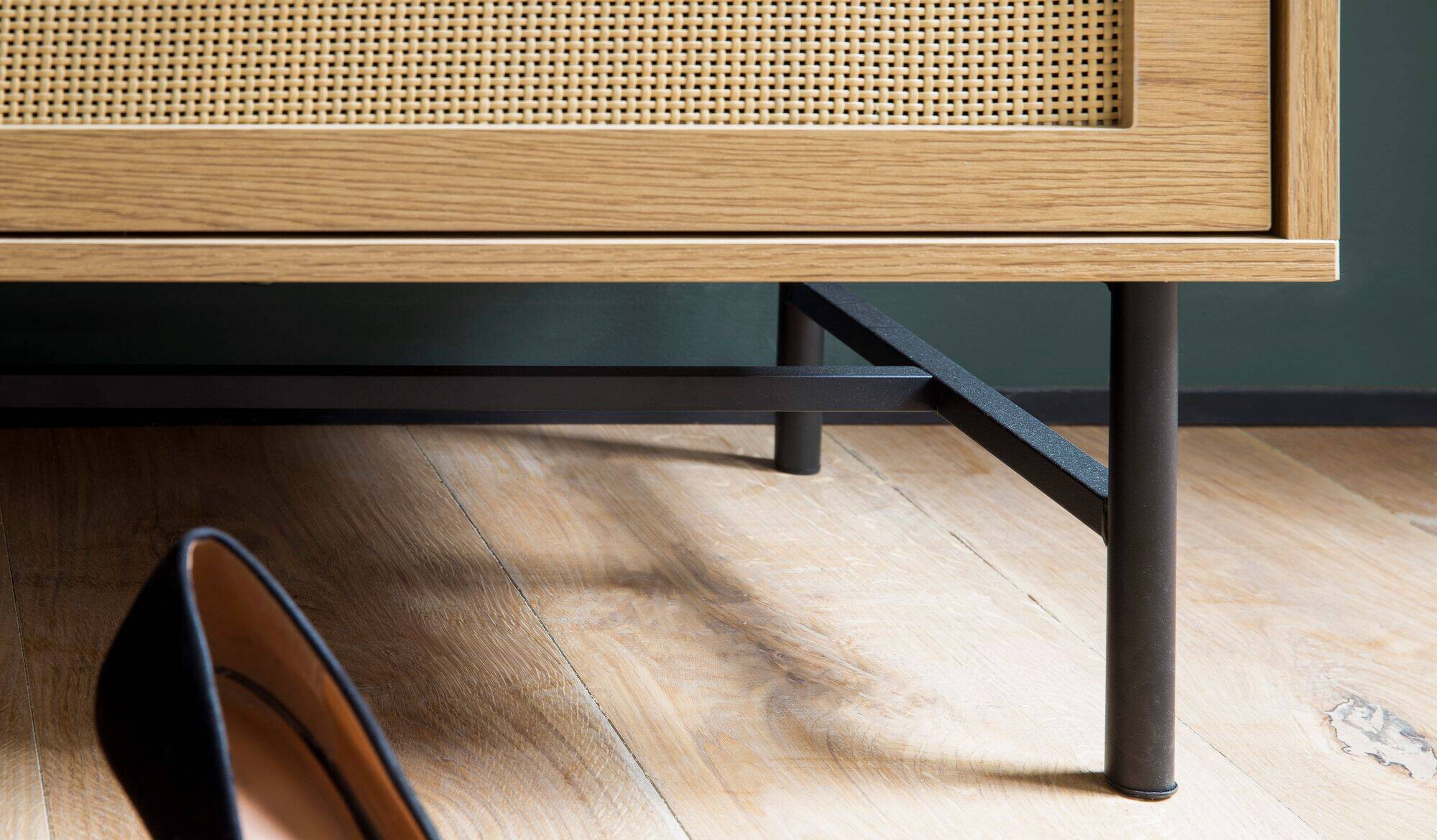 Schuhbank natur Eiche Optik B/H/T: ca. 100x48x38 cm