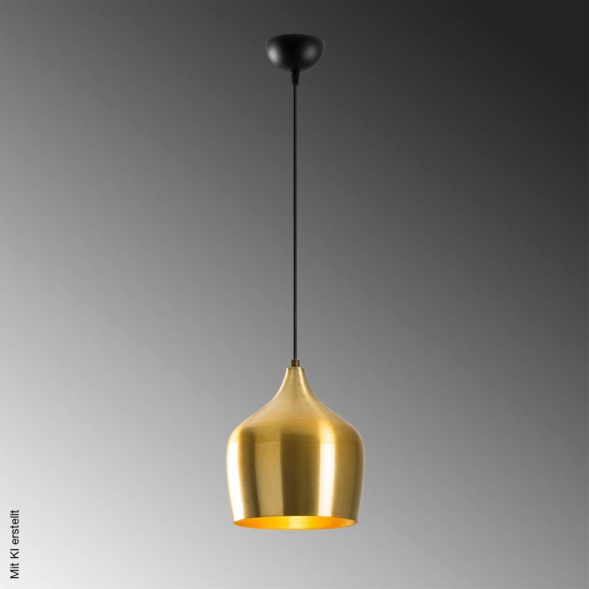 Opviq Pendelleuchte messing B/H/T: ca. 22x124x22 cm E27 1 Brennstellen