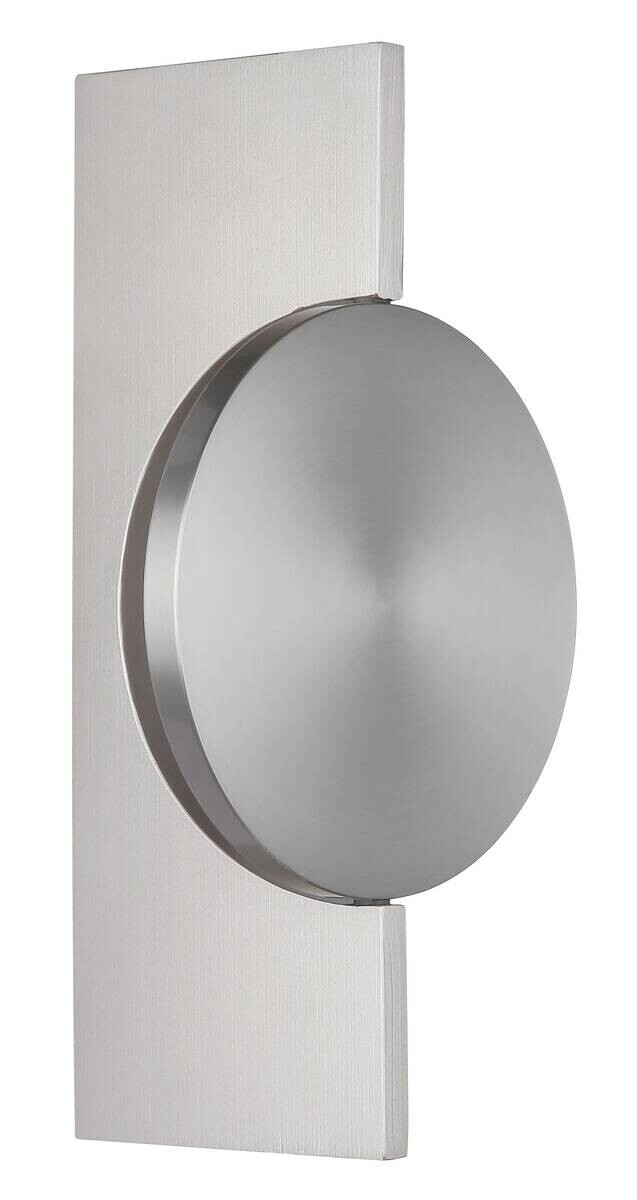 GLOBO LED-Wandleuchte nickel Aluminium Metall B/H: ca. 15x28 cm 1 Brennstellen