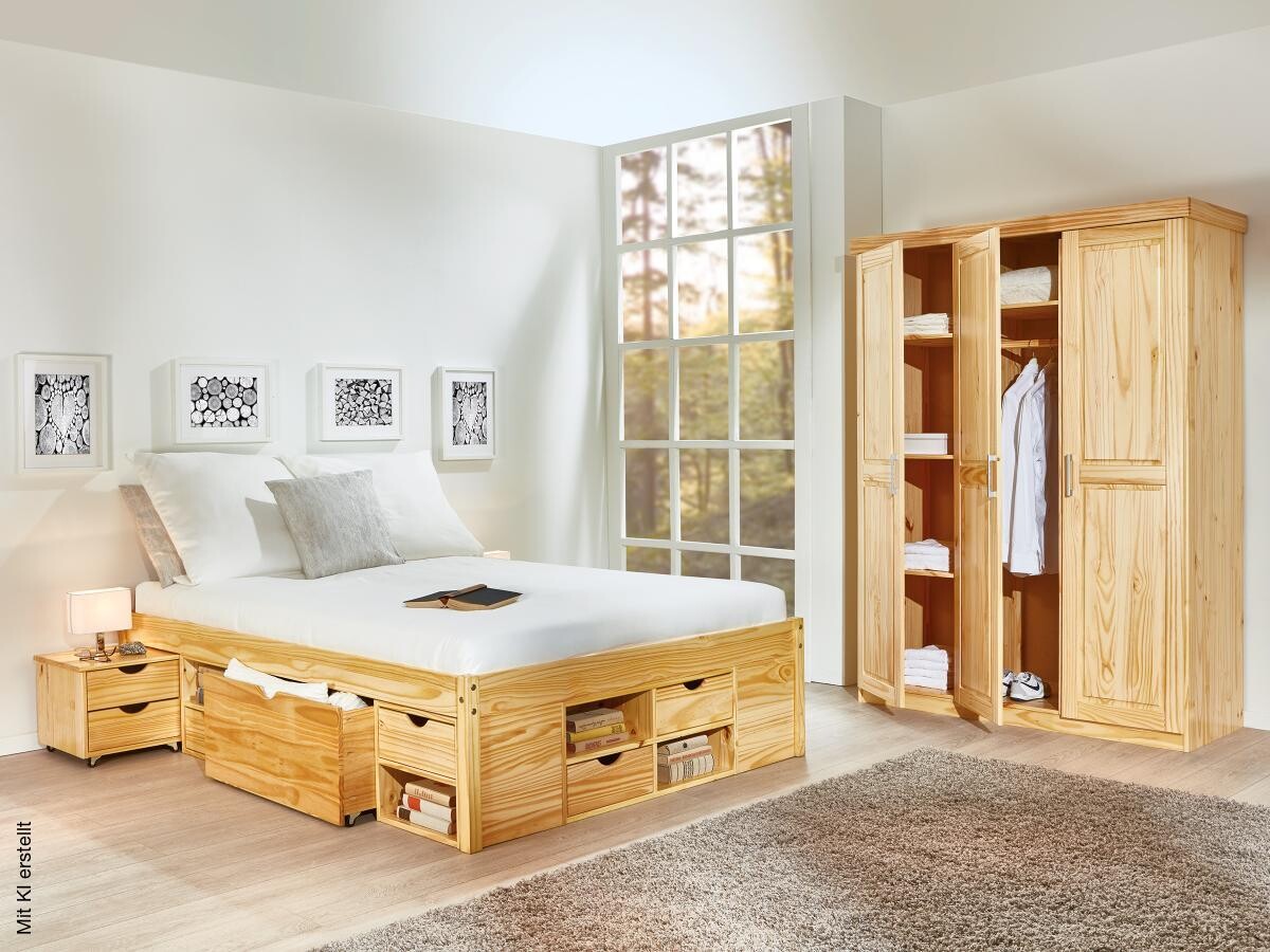 Funktionsbett Claas natur Liegefläche B/L: ca. 180x200 cm
