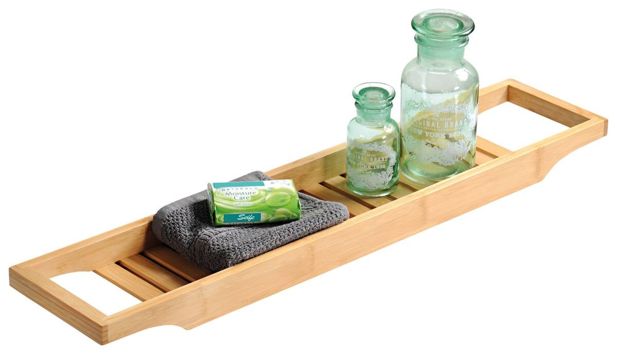 Kesper Badewannenablage natur Bambus B/H/L: ca. 14,5x4,4x70 cm