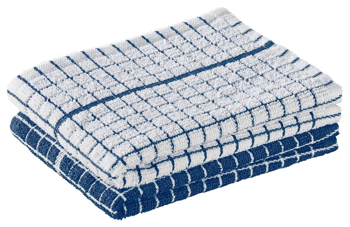 POCOline Geschirrtuch blau weiß 18% Polyester, 82% Baumwolle B/L: ca. 40x60 cm