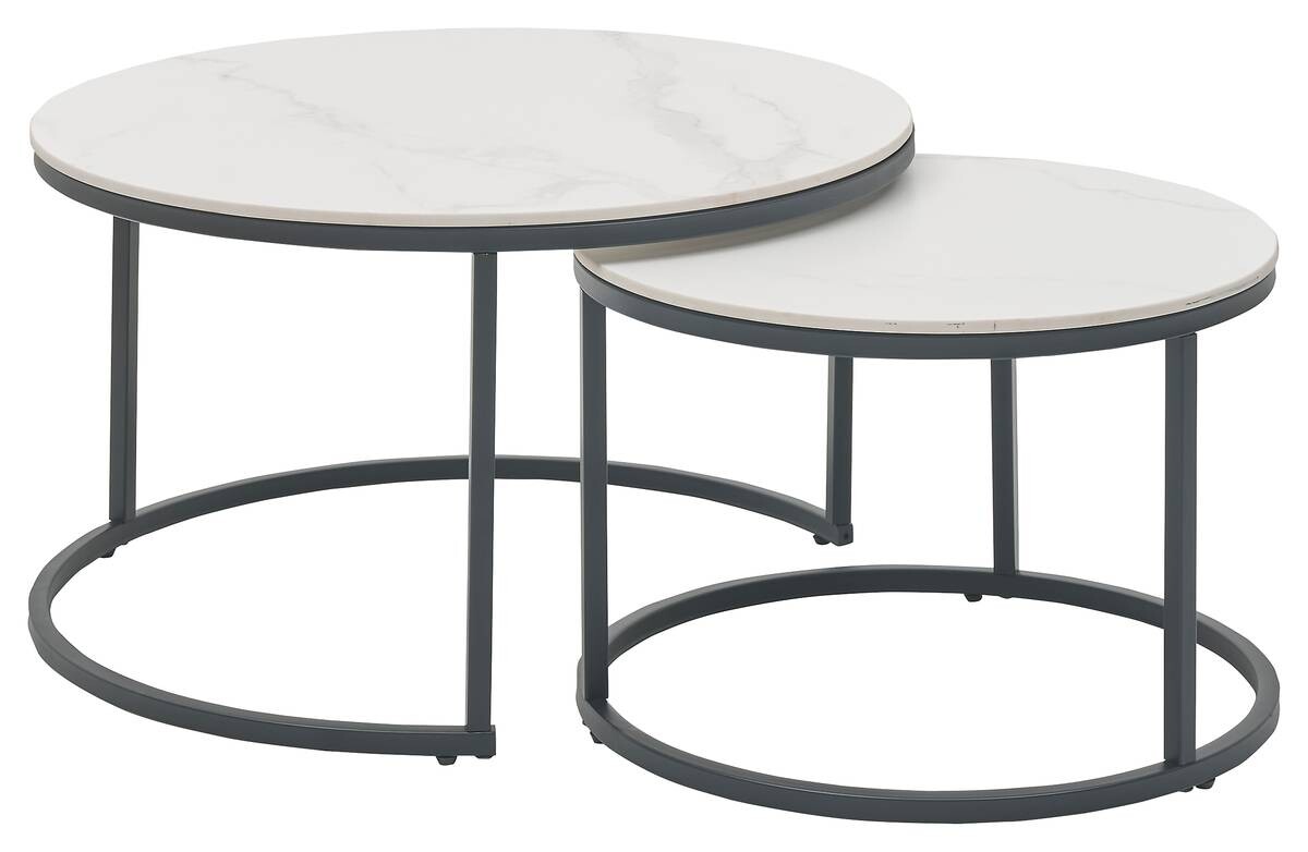 Couchtisch Gino weiß Marmor Keramik