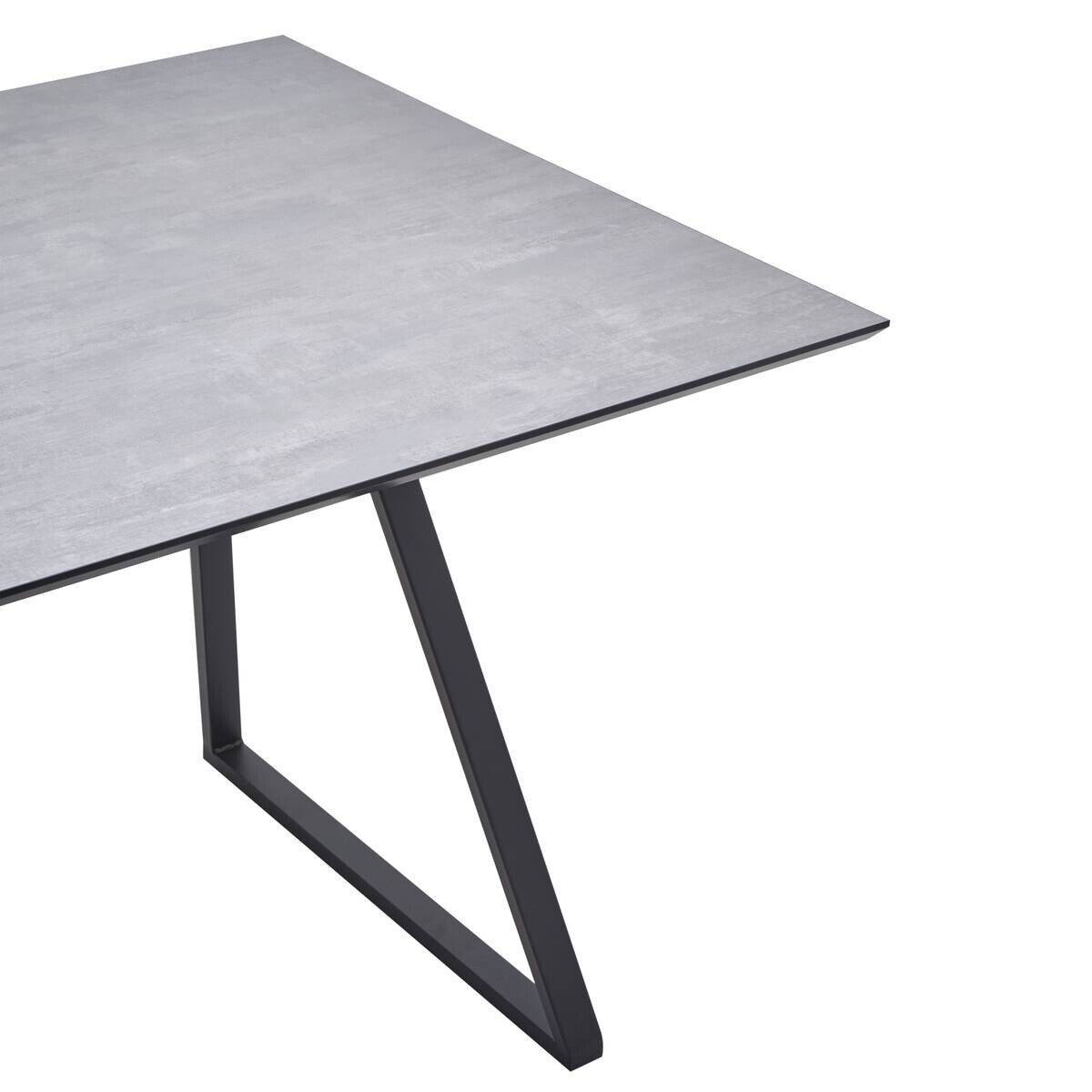 Tischgruppe Orlando Beton Optik grau B/H/T: ca. 160x75x90 cm