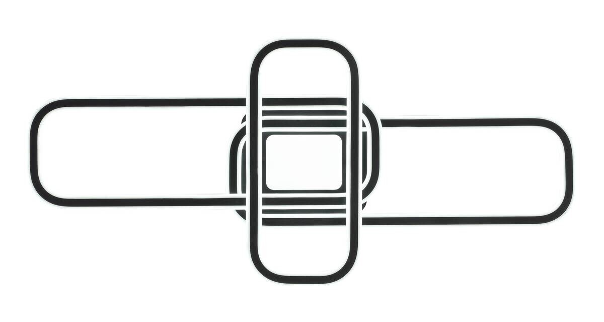 Nolo LED-Deckenleuchte Center B/H/L: ca. 95x11x46 cm