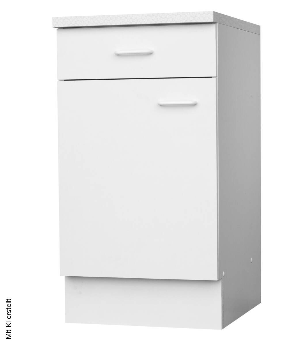 Unterschrank weiß matt B/H/T: ca. 50x85x50 cm