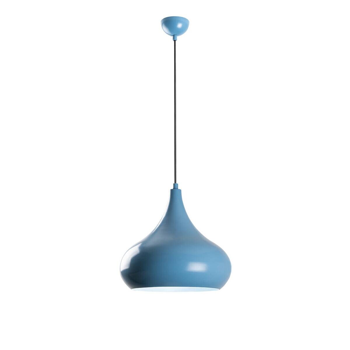 Opviq Pendelleuchte blau B/H/T: ca. 30x126x30 cm E27 1 Brennstellen