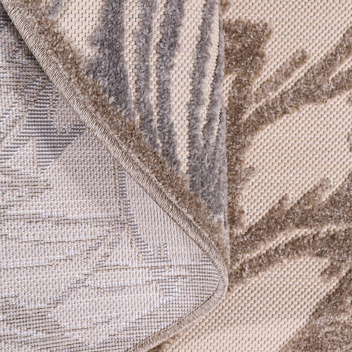 Sanat Outdoorteppich FLORAL creme B/L: ca. 150x150 cm