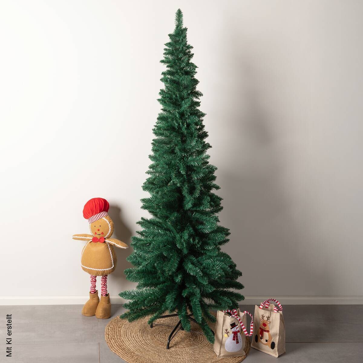 Weihnachtsbaum grün PVC H/D: ca. 180x65 cm