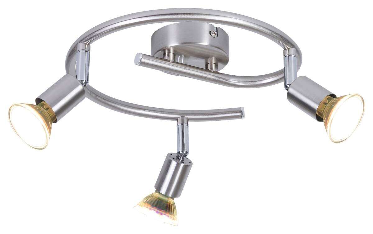 POCOline Spotspirale Boris nickel B/H/L: ca. 25x10x25 cm 3 Brennstellen