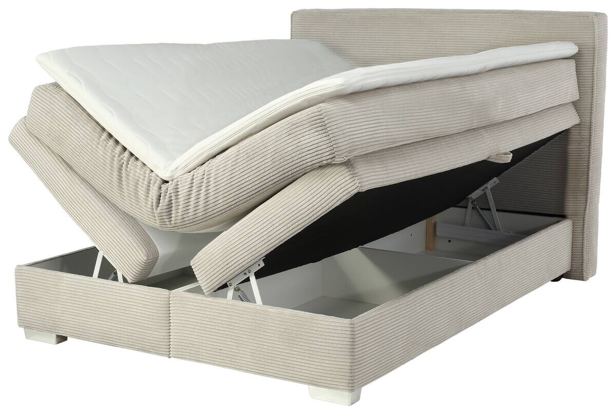 Boxspringbett Greige Liegefläche B/L: ca. 140x200 cm